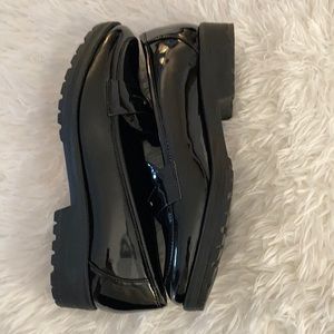 Anne Klein patent leather loafers